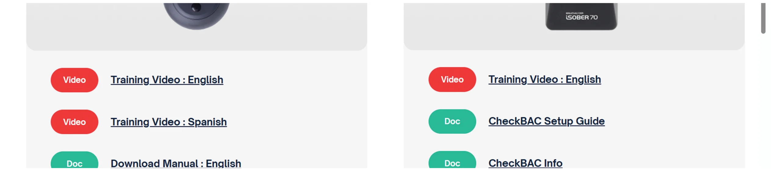 new ignition interlock device website screenshot: product resources